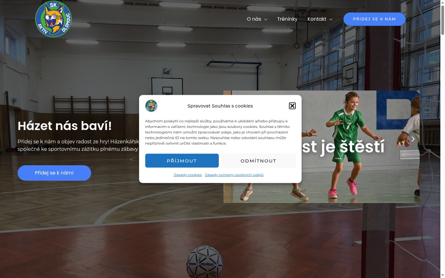 Sutikimo reklamjuostės, rodytos prieš bet kokią sąveiką, ekrano kopija