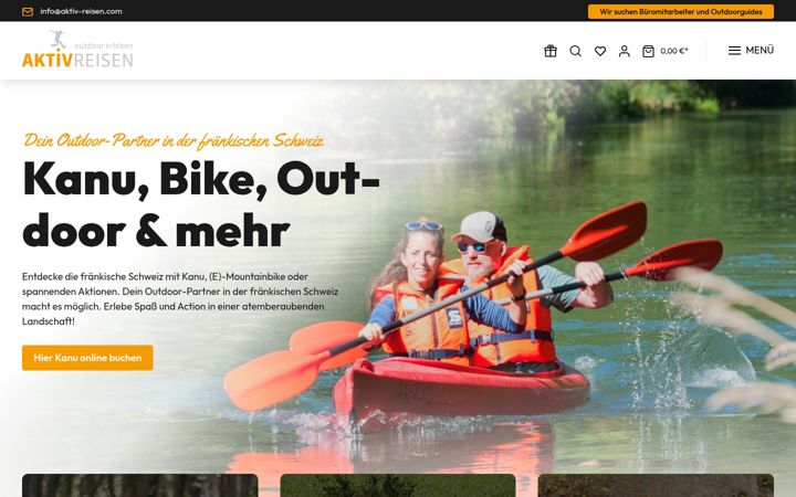 Screenshot of aktiv-reisen.com