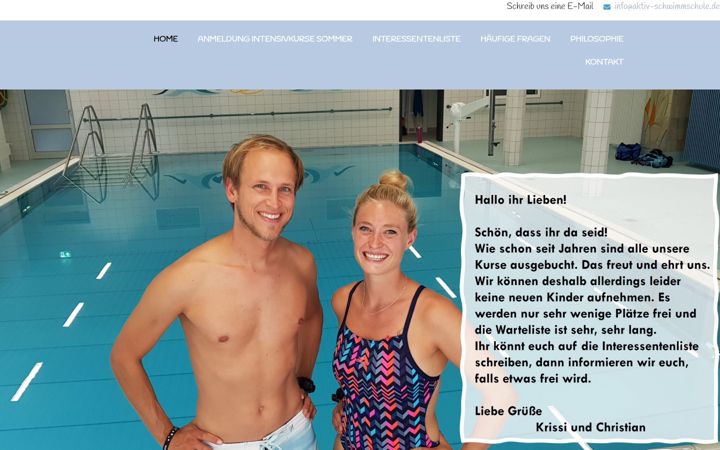 Screenshot of aktiv-schwimmschule.de