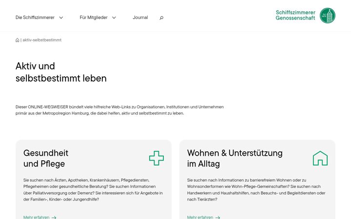 Screenshot of aktiv-selbstbestimmt.info