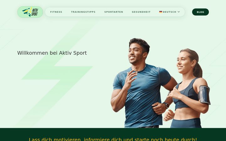 Ekraanipilt saidist aktiv-sport.com