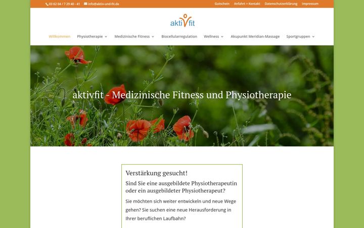 Screenshot of aktiv-und-fit.de