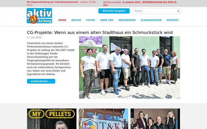 Ekrano kopija aktiv-zeitung.at