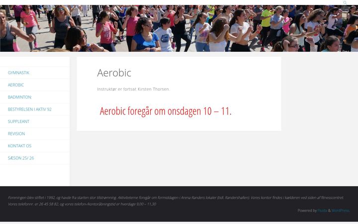 Screenshot of aktiv92.dk