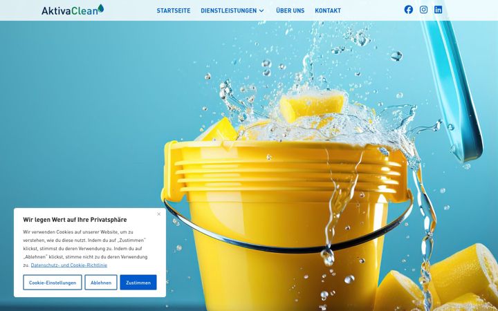 Zrzut ekranu aktiva-clean.de