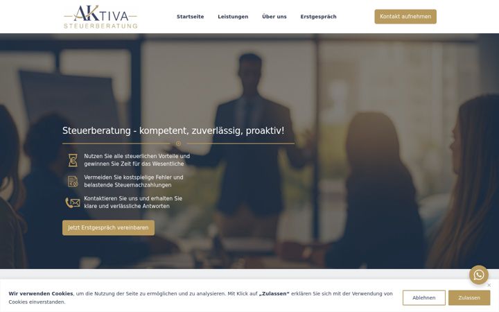 Zrzut ekranu aktiva-steuerberatung.at