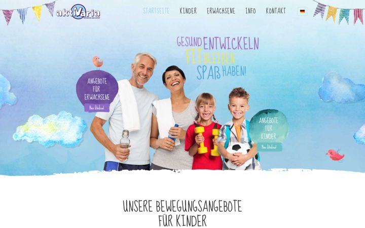 Screenshot von aktivaria.de