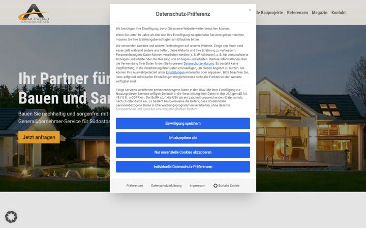 Screenshot of aktivbau.net