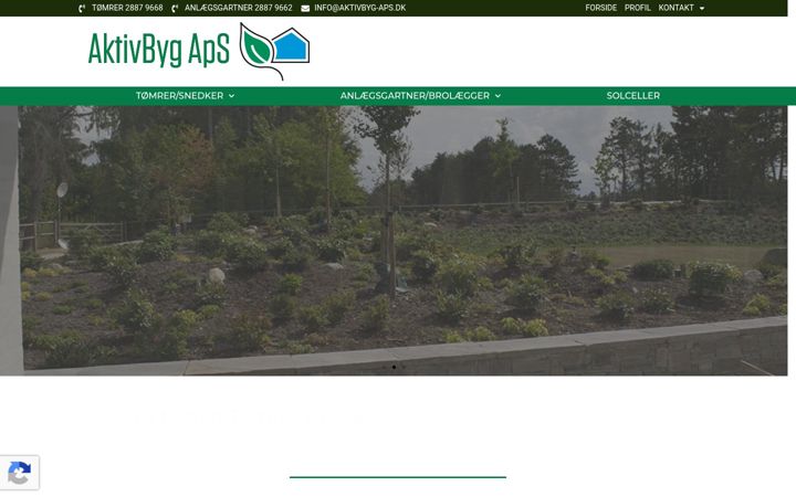 Screenshot of aktivbyg-aps.dk