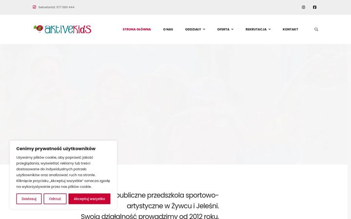 Zrzut ekranu aktivekids.eu