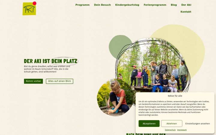 Screenshot of aktivekinder.info