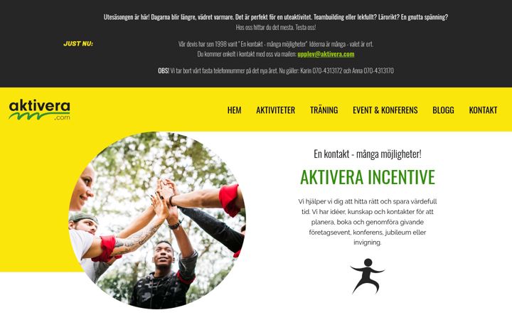 Screenshot of aktivera.com