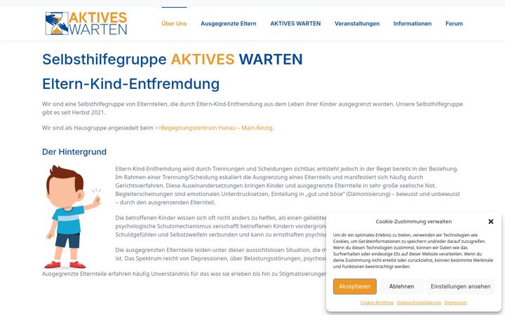 Screenshot of aktives-warten.de