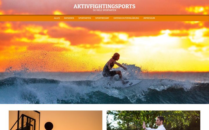 Ekrānuzņēmums no aktivfightingsports.de