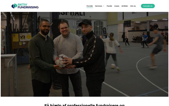 Zrzut ekranu aktivfundraising.dk