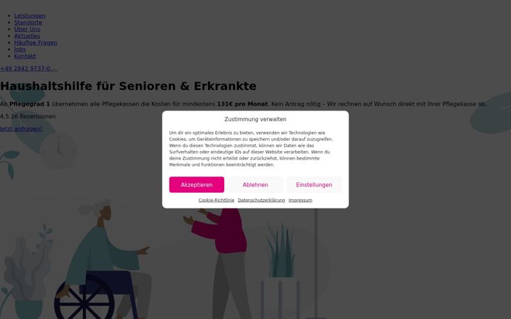 Screenshot of aktivhomeservice.de