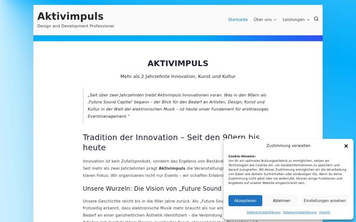 Screenshot of aktivimpuls.com