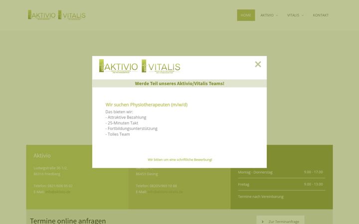 Screenshot of aktivio.de