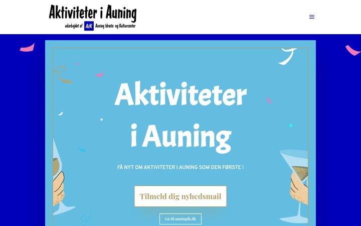 Screenshot ta' aktiviteteriauning.dk