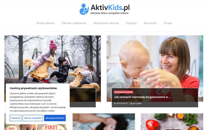 Screenshot of aktivkids.pl