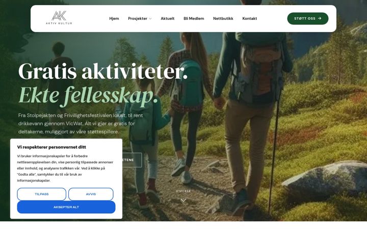 Skjámynd af aktivkultur.no