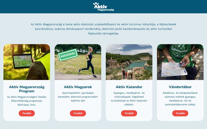 Skjámynd af aktivmagyarorszag.hu