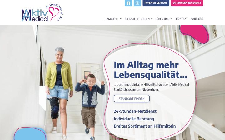 Screenshot of aktivmedical.de