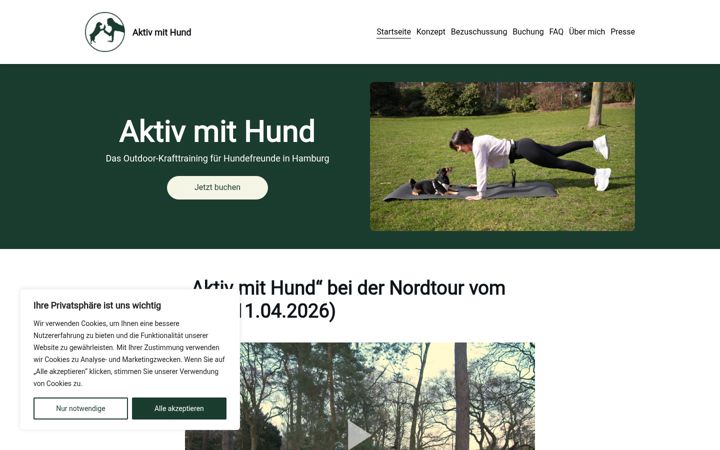 Screenshot of aktivmithund.eu