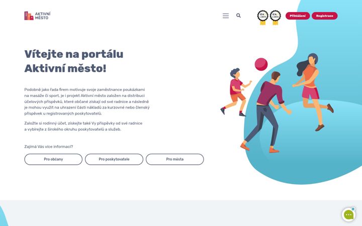 Ekrano kopija aktivnimesto.cz