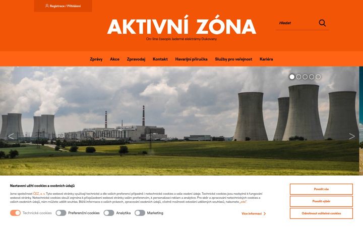 Screenshot of aktivnizona.cz