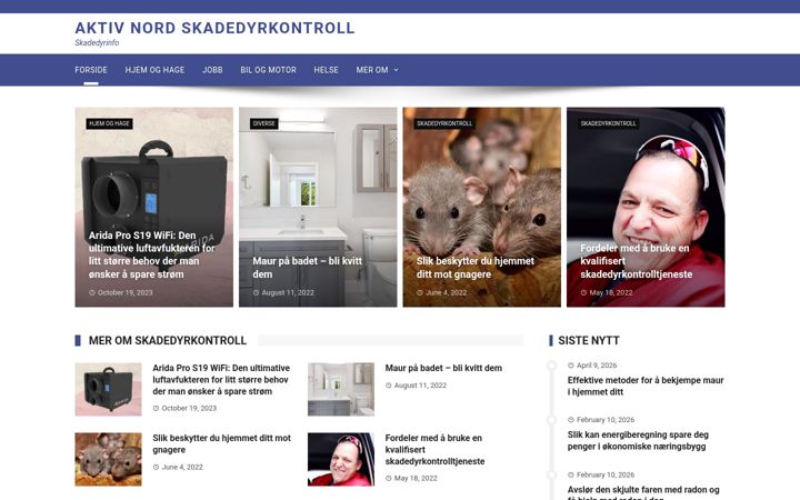 Ekrano kopija aktivnord.no