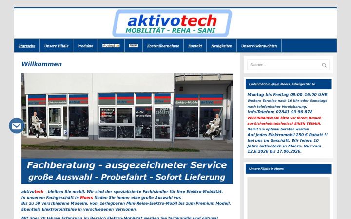 Ekrano kopija aktivotech.de