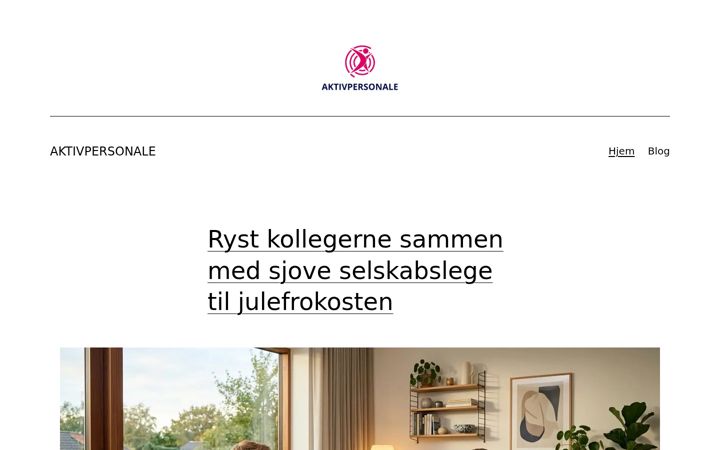 Screenshot of aktivpersonale.dk