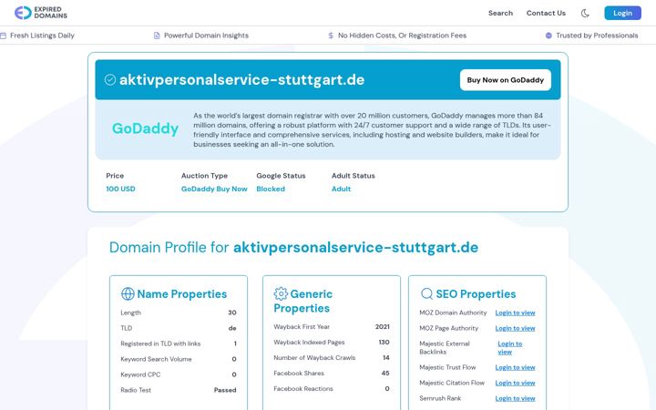 Screenshot of aktivpersonalservice-stuttgart.de
