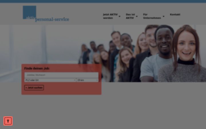 Ekrano kopija aktivpersonalservice.de