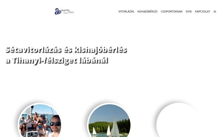 Screenshot di aktivponttihany.hu