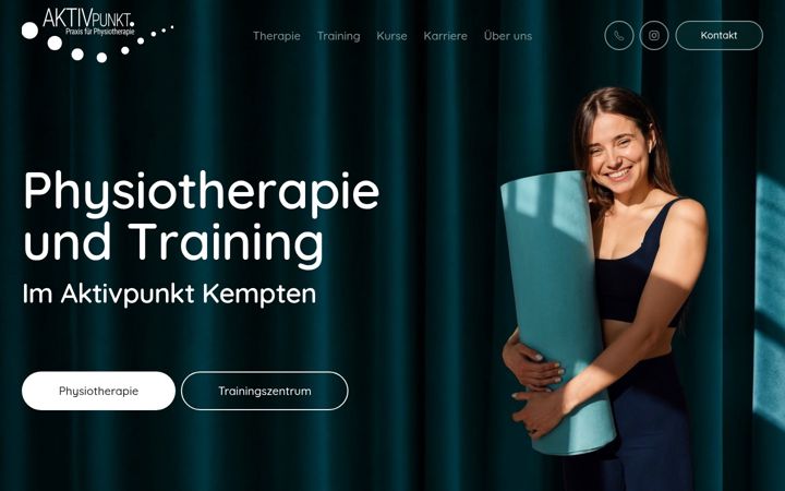 Screenshot of aktivpunkt-kempten.de
