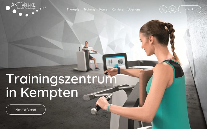 Screenshot of aktivpunkt-trainingszentrum.de