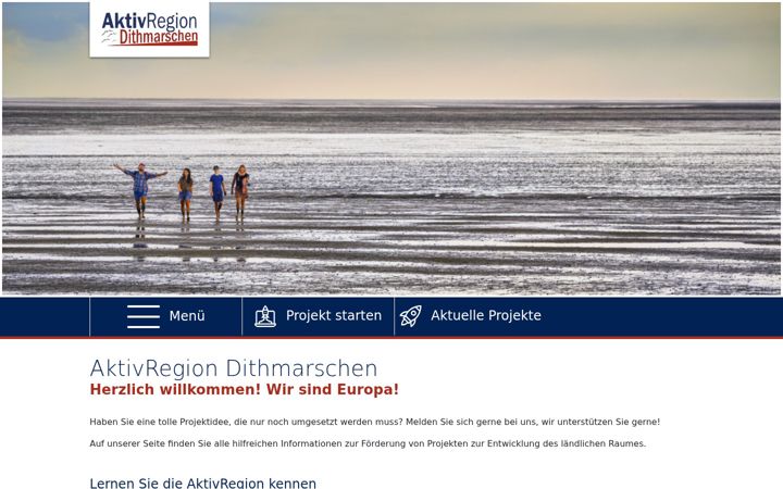 Screenshot of aktivregion-dithmarschen.de