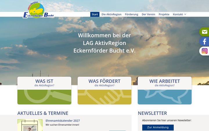 Screenshot of aktivregion-eb.de