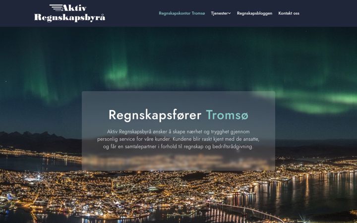 Screenshot of aktivregnskapsbyra.no