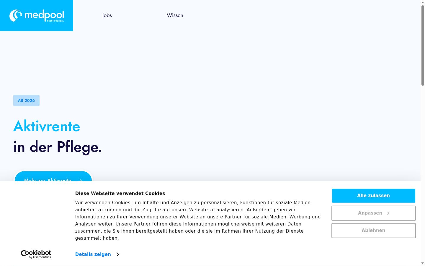 Capture d'écran de la bannière de consentement affichée avant toute interaction