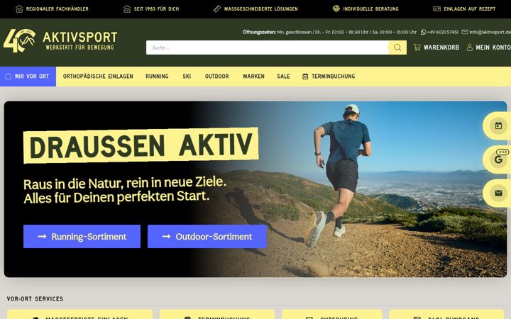 Screenshot di aktivsport.de