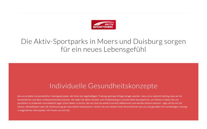Screenshot of aktivsportpark.de