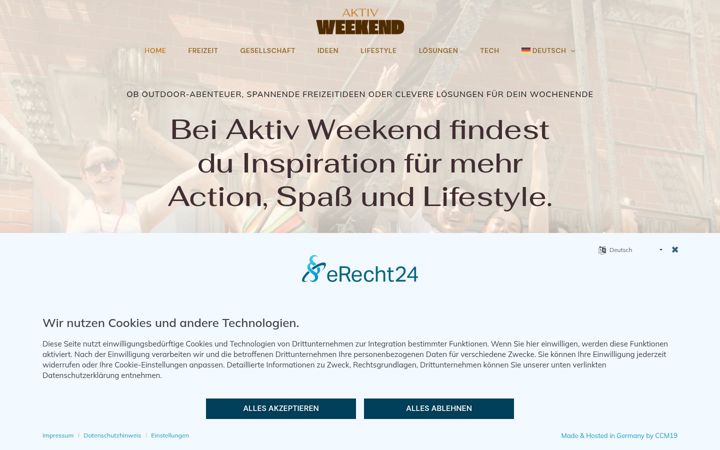Screenshot of aktivweekend.com