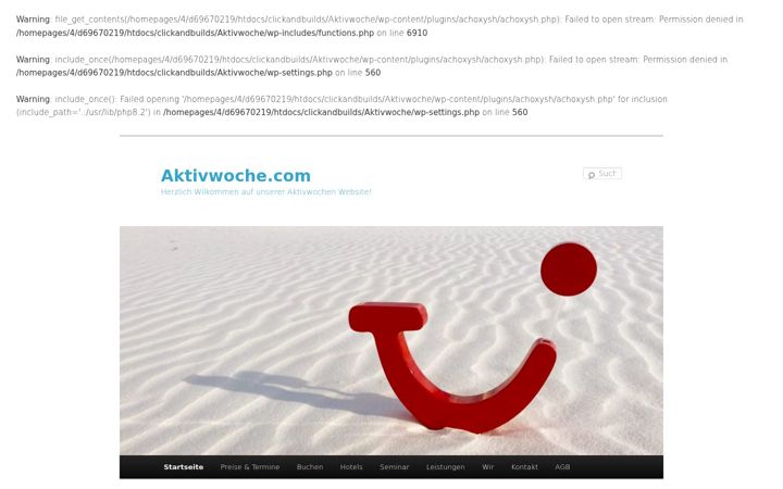 Captură de ecran a aktivwoche.com