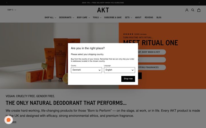 Screenshot of aktlondon.com
