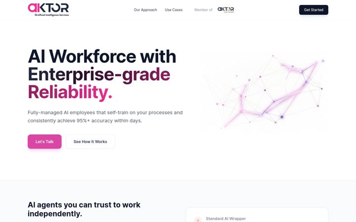 Screenshot of aktor.ai