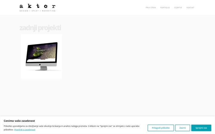 Screenshot of aktor.si