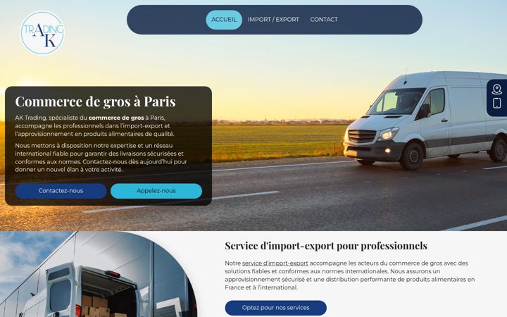 Screenshot of aktradingm.fr